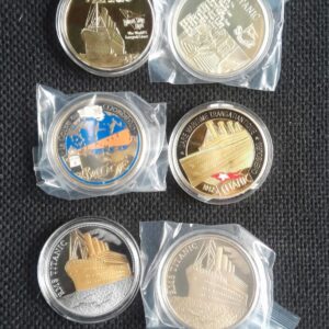 Monedas Titanic, productos exclusivos disponibles en Guatemala, amantes de coleccion. Descuento por coleccion, c/u