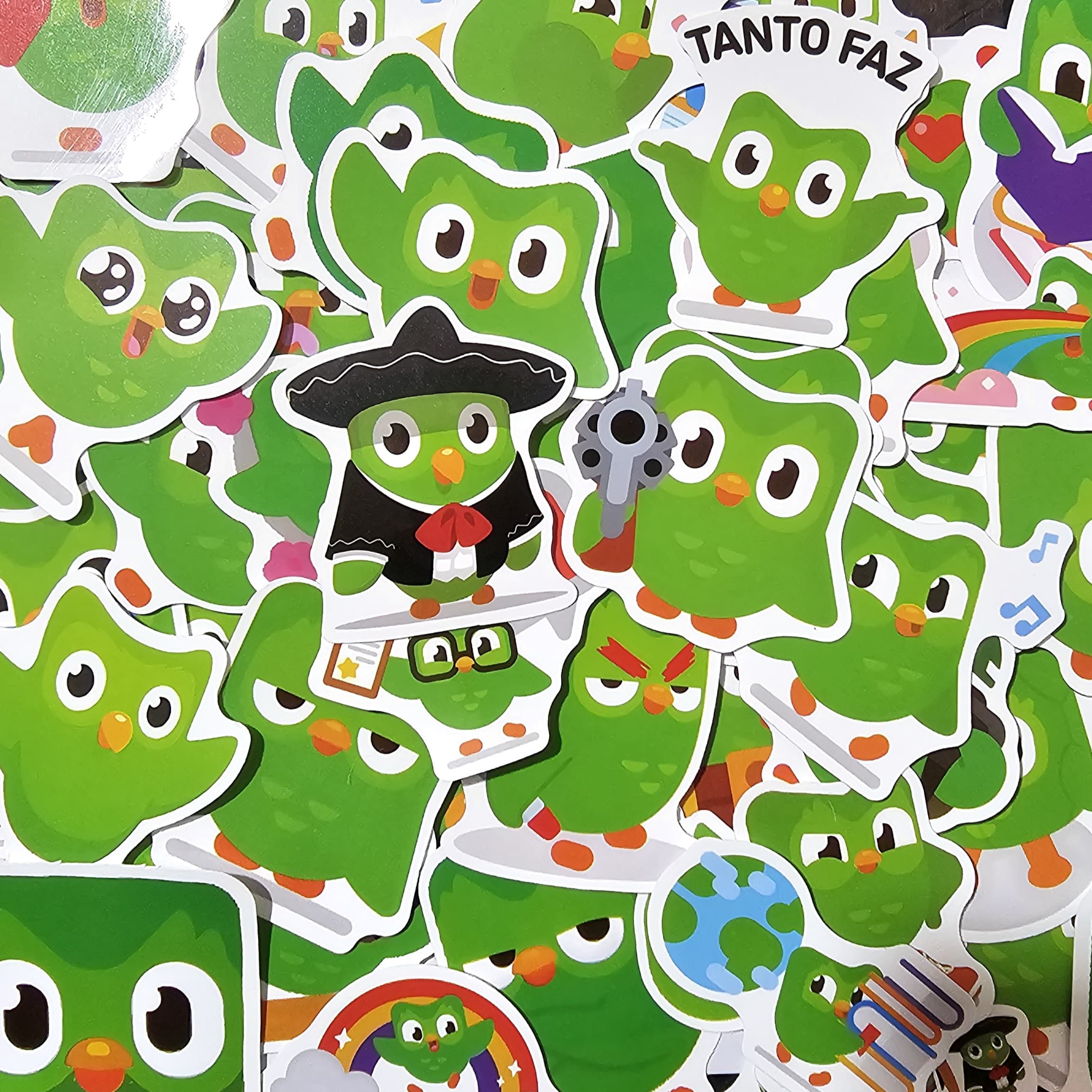 Pack Stickers Duolingo Guatemala – Personaje oficial de aprendizaje de idiomas