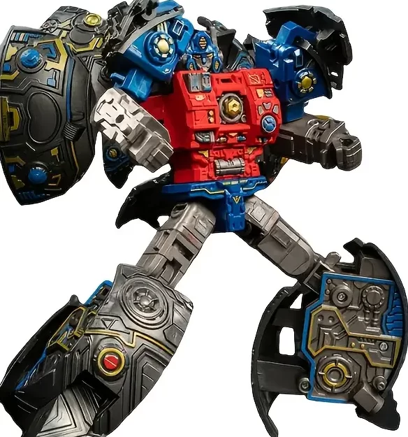 Transformer PRIMUS se transforma en planeta Cybertron: Base se convierte en armas y escudo. Compra este coleccionable único en Guatemala para lucir en tu sala